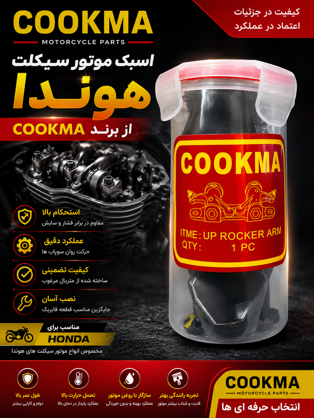 اسبک 125 موتورسیکلت هوندا از برند کوکما